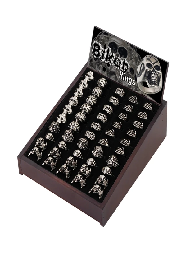 Wholesale Biker Rings 50 Pcs.